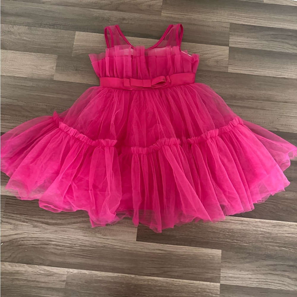 SHEIN Pink Tulle Kids Dress - Picture 7 of 8